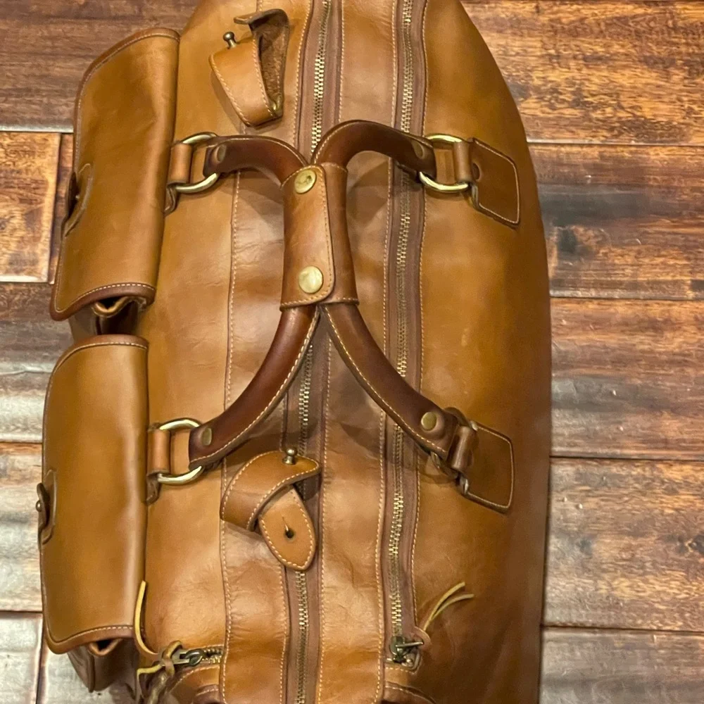 Vintage Marley Hodgson Ghurka Express No. 2 Leather Duffle Travel Bag USA